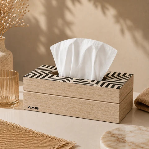 AAR Wooden Tissue Box
