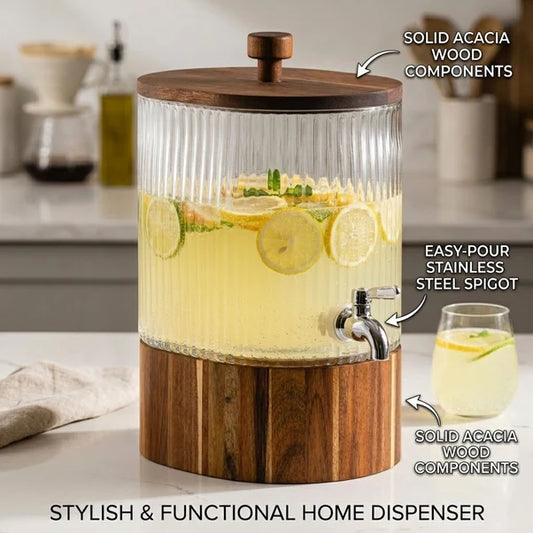 AAR Oval Glass Beverage Dispenser