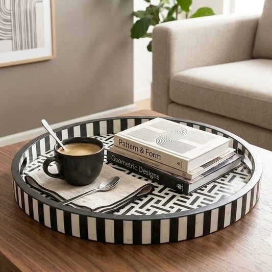 AAR Inlay Resin Round Tray