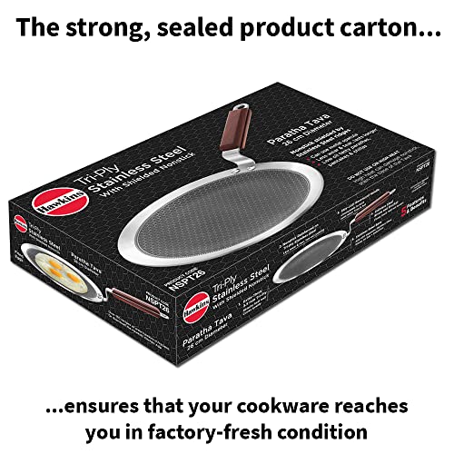 Hawkins Tri-Ply Stainless Steel (With Shielded Nonstick) Paratha Tava