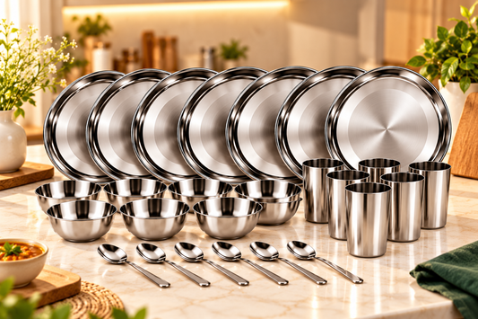 Vestasa Imperial Stainless Steel Dinner Set - 24 pc