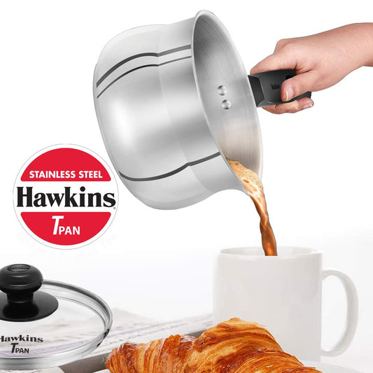 Hawkins Stainless Steel Tpan With Glass Lid