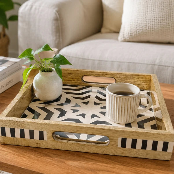 AAR Wooden Square Serving Tray