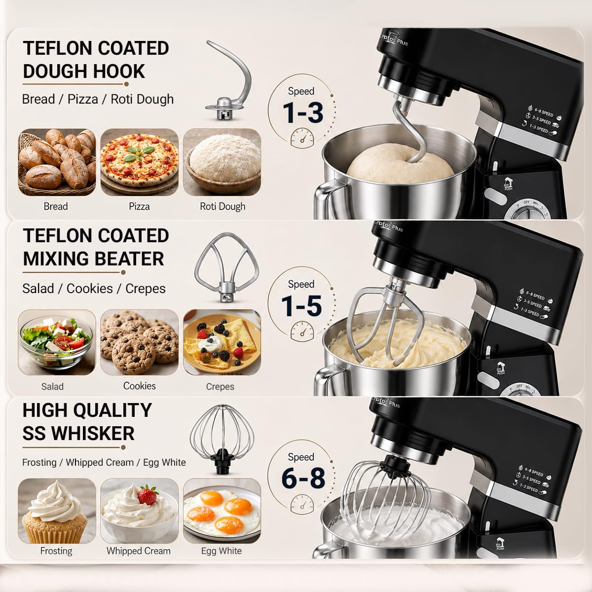 Inalsa Kratos Plus Stand Mixer