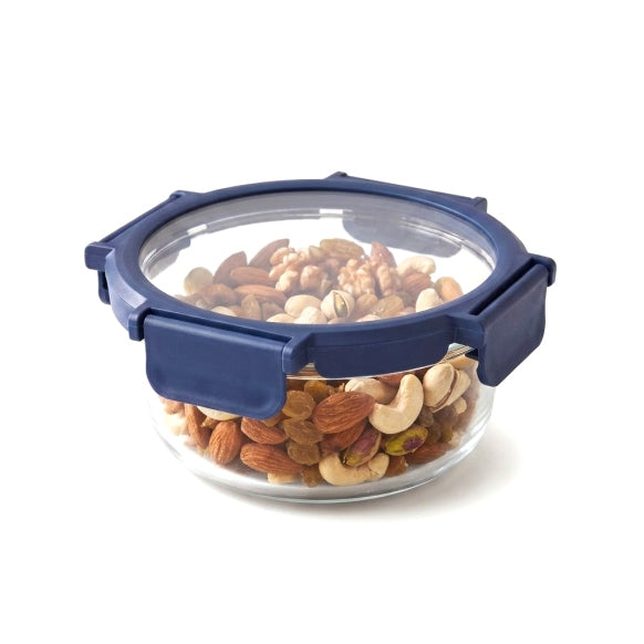 Fresha Round 950ml Glass Container with Glass Lid
