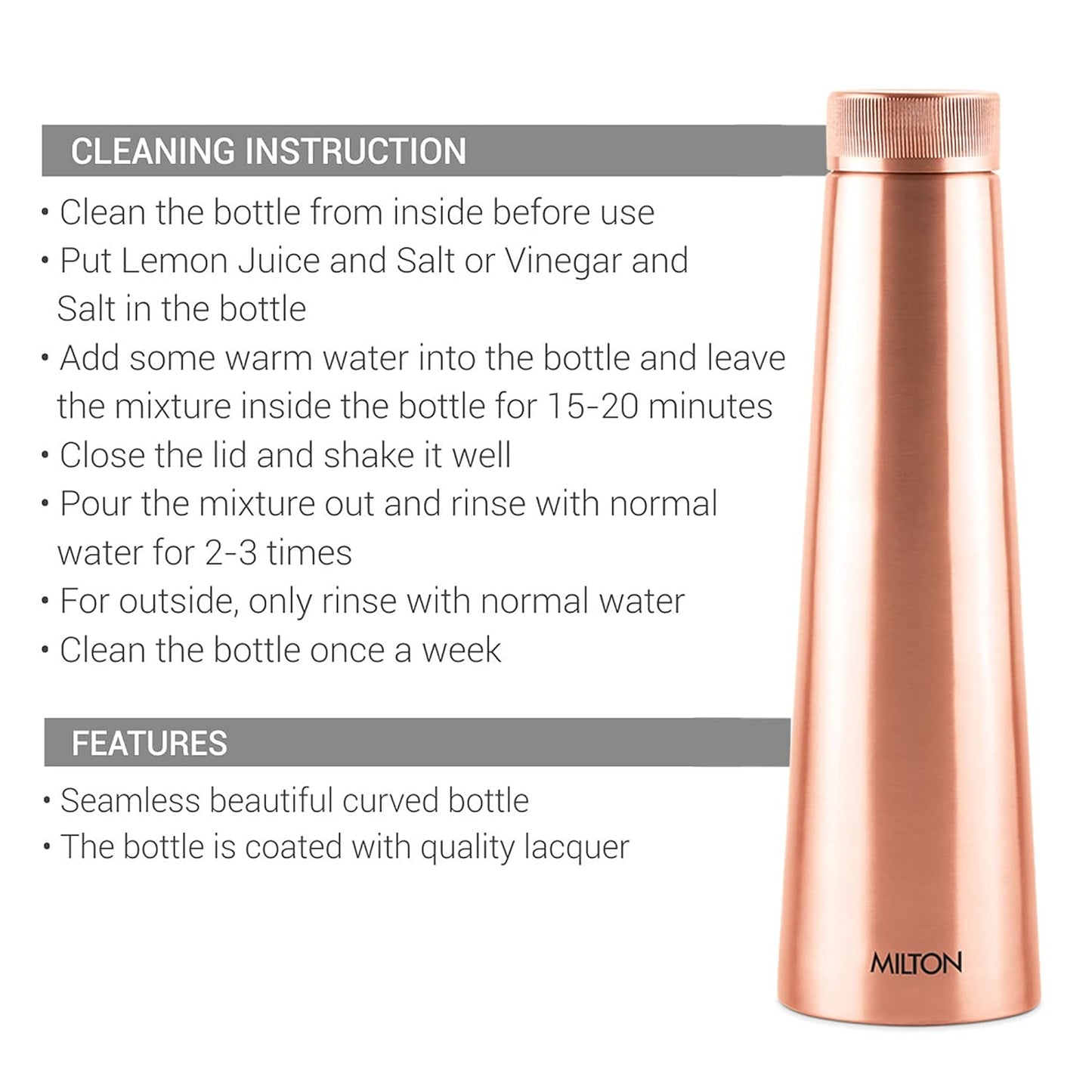 Milton Copper Delight Water Bottle 1 Litre