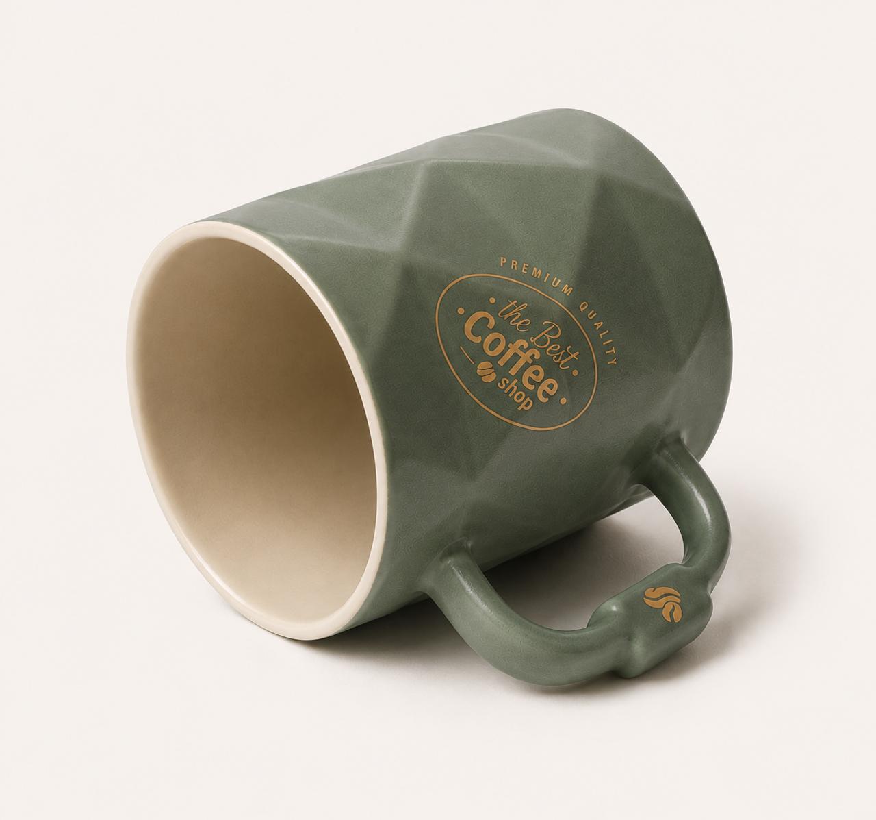 Diamond-Cut Coffee Mug (Set of 3 · Buy 1 Get 2 Free)