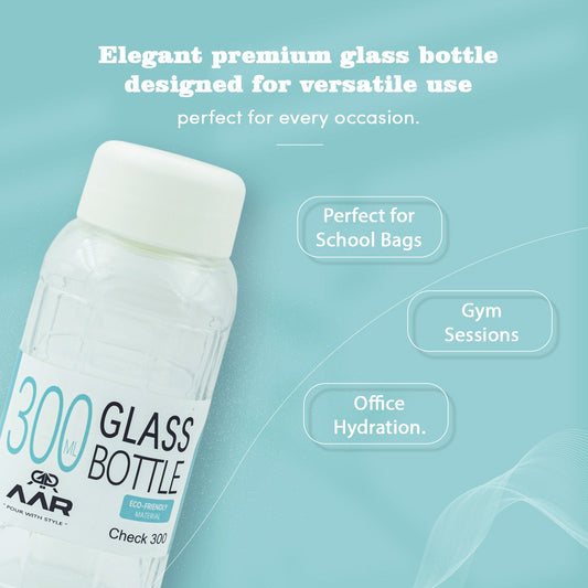Check 300 Plastic Lid Glass Bottle