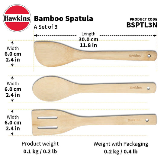 Hawkins Bamboo Spatula Set of 3