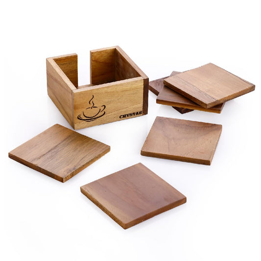 Crystal T/W Tea Coaster Square