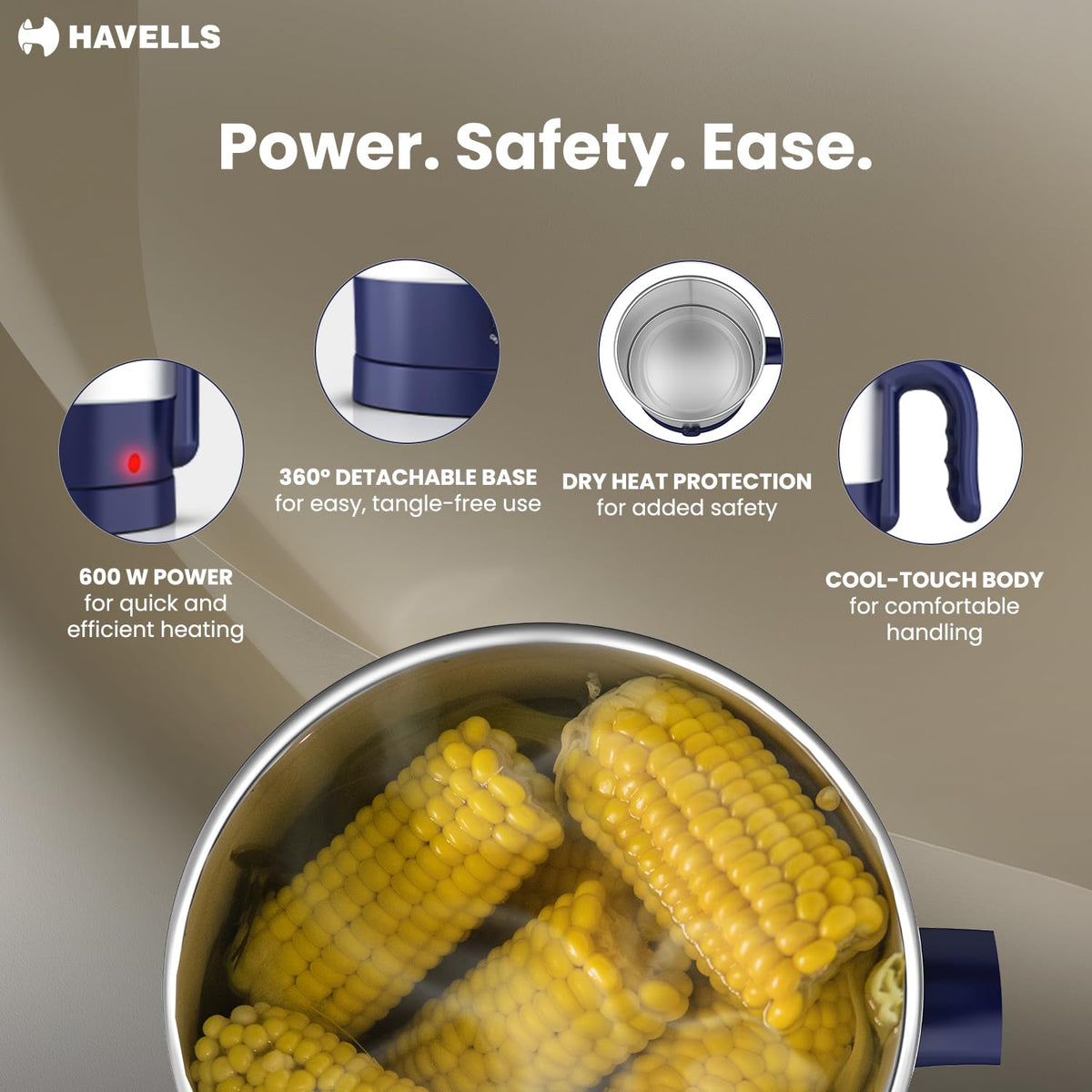Havells Steamor Multicook Kettle 1.2 L