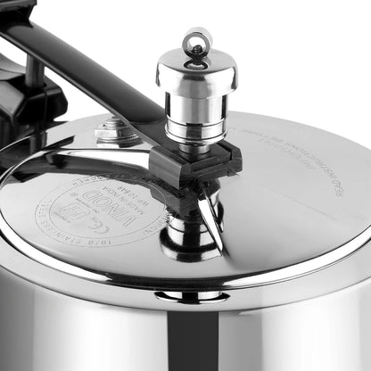 PLATINUM EUROPA TRIPLY INNER LID PRESSURE COOKER  (Induction-Friendly,  2.5 mm Body Thickness)
