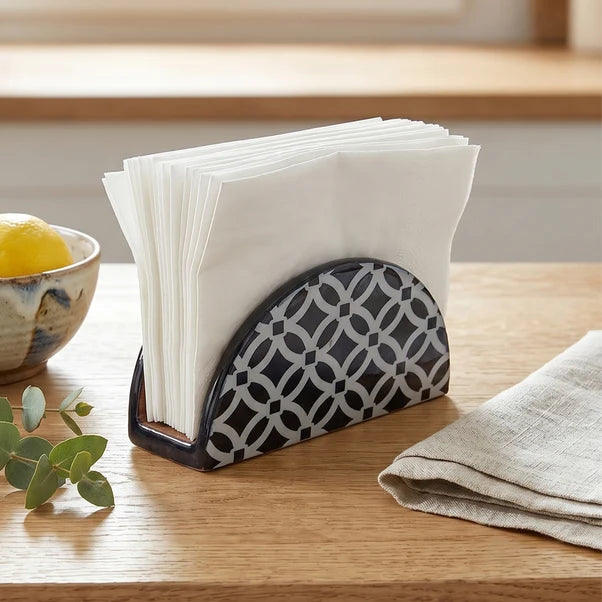 AAR Inlay Resin D-Shape Napkin Holder