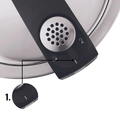 NUTRIMAX PRESSURE COOKER [WITH EXTRA GLASS LID]  (Induction-Friendly)