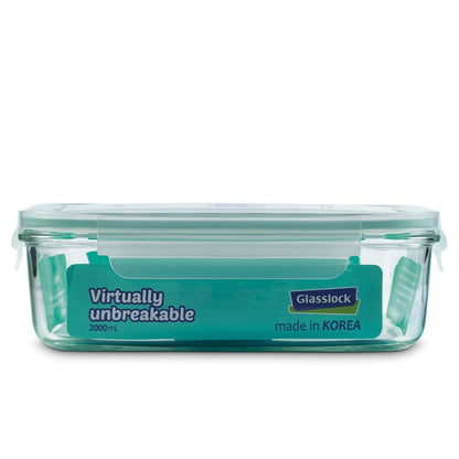 Glasslock Rectangle Glass Storage Container — Airtight, 715ml to 2L