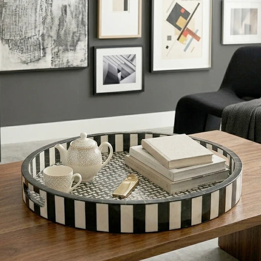 AAR Inlay Resin Round Tray