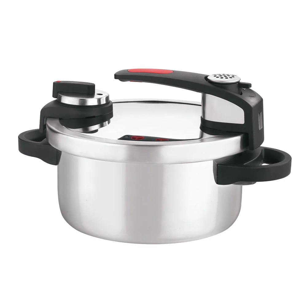 NUTRIMAX PRESSURE COOKER [WITH EXTRA GLASS LID]  (Induction-Friendly)
