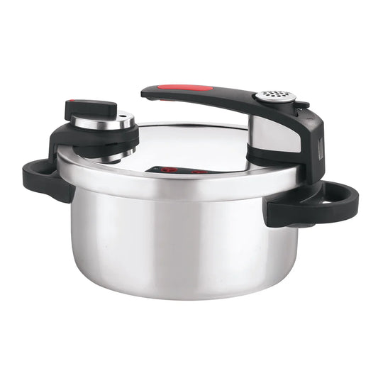 NUTRIMAX PRESSURE COOKER [WITH EXTRA GLASS LID]  (Induction-Friendly)