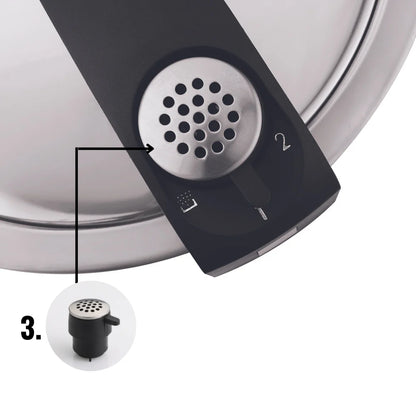 NUTRIMAX PRESSURE COOKER [WITH EXTRA GLASS LID]  (Induction-Friendly)
