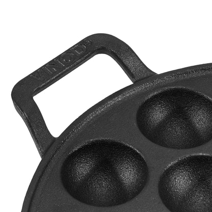 CAST IRON PANIYARAKKAL PAN (15 CUPS)  (Double Seasoned with Vegetable Oil)