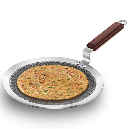 Hawkins Tri-Ply Stainless Steel (With Shielded Nonstick) Paratha Tava
