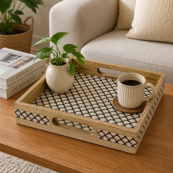 AAR Wooden Square Serving Tray