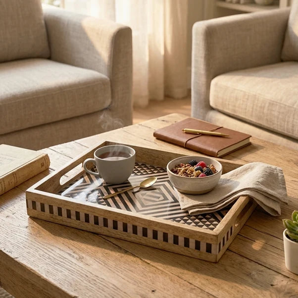 AAR Wooden Rectangle Serving Tray