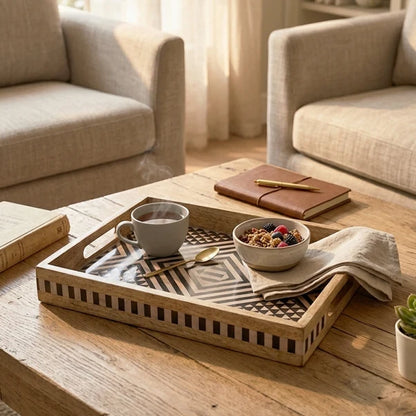 AAR Wooden Rectangle Serving Tray