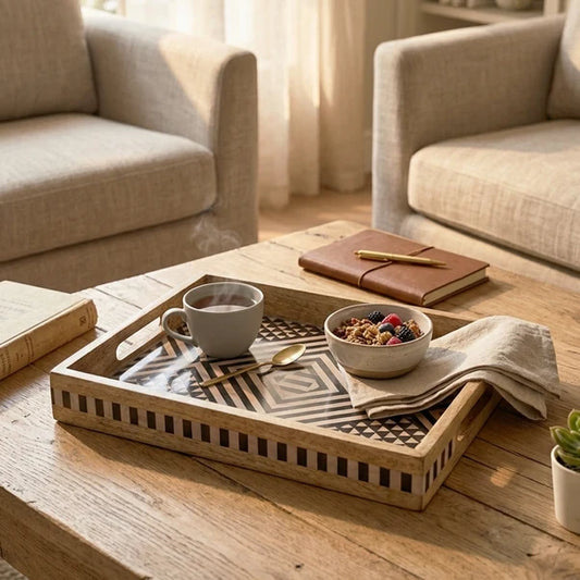 AAR Wooden Rectangle Serving Tray