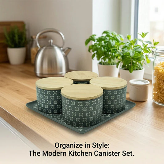 AAR Ceramica Dry Fruit Set - 4 Jar