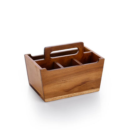 Crystal T/W Table Caddy with Handle 4 in 1