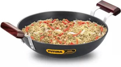 Hawkins Futura Kadhai / Deep-Fry Pan (Round Bottom) With LId