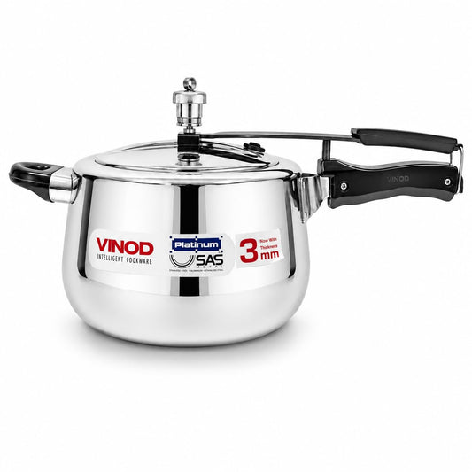 Vinod Platinum Triply Stainless Steel Inner Lid Pressure Cooker