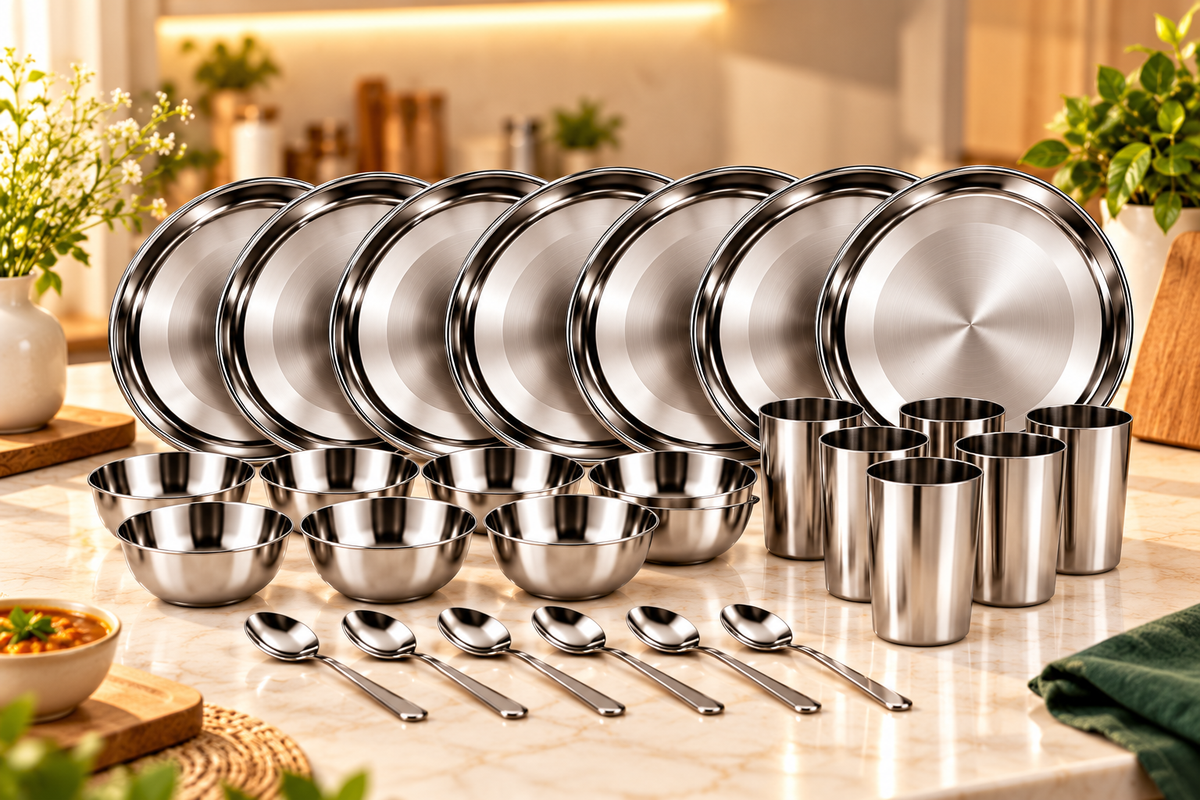 Vestasa Imperial Stainless Steel Dinner Set - 24 pc