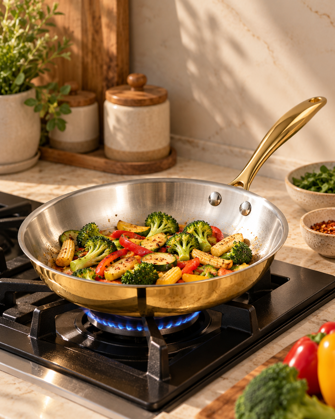 Brass (Pital) Fry Pan