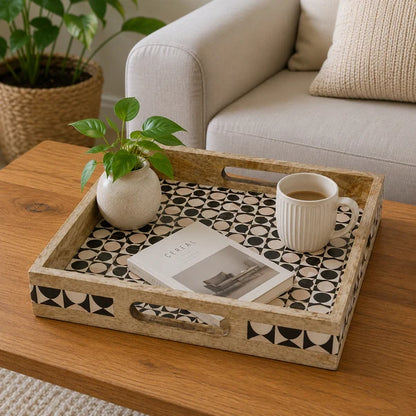 AAR Wooden Square Serving Tray