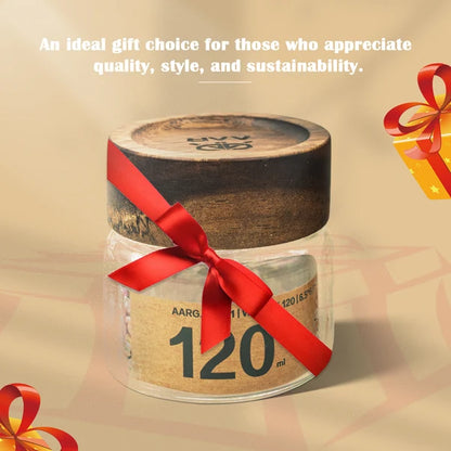 AAR Woody 120ml Glass Storage Jar