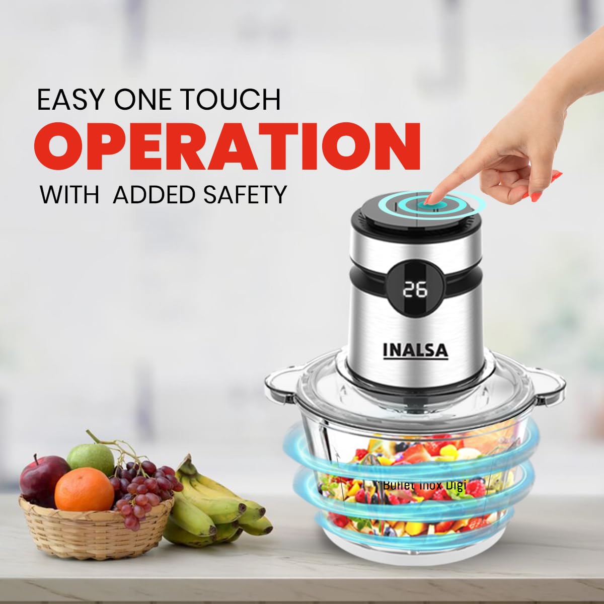 Inalsa Bullet Inox Digi Electric Chopper