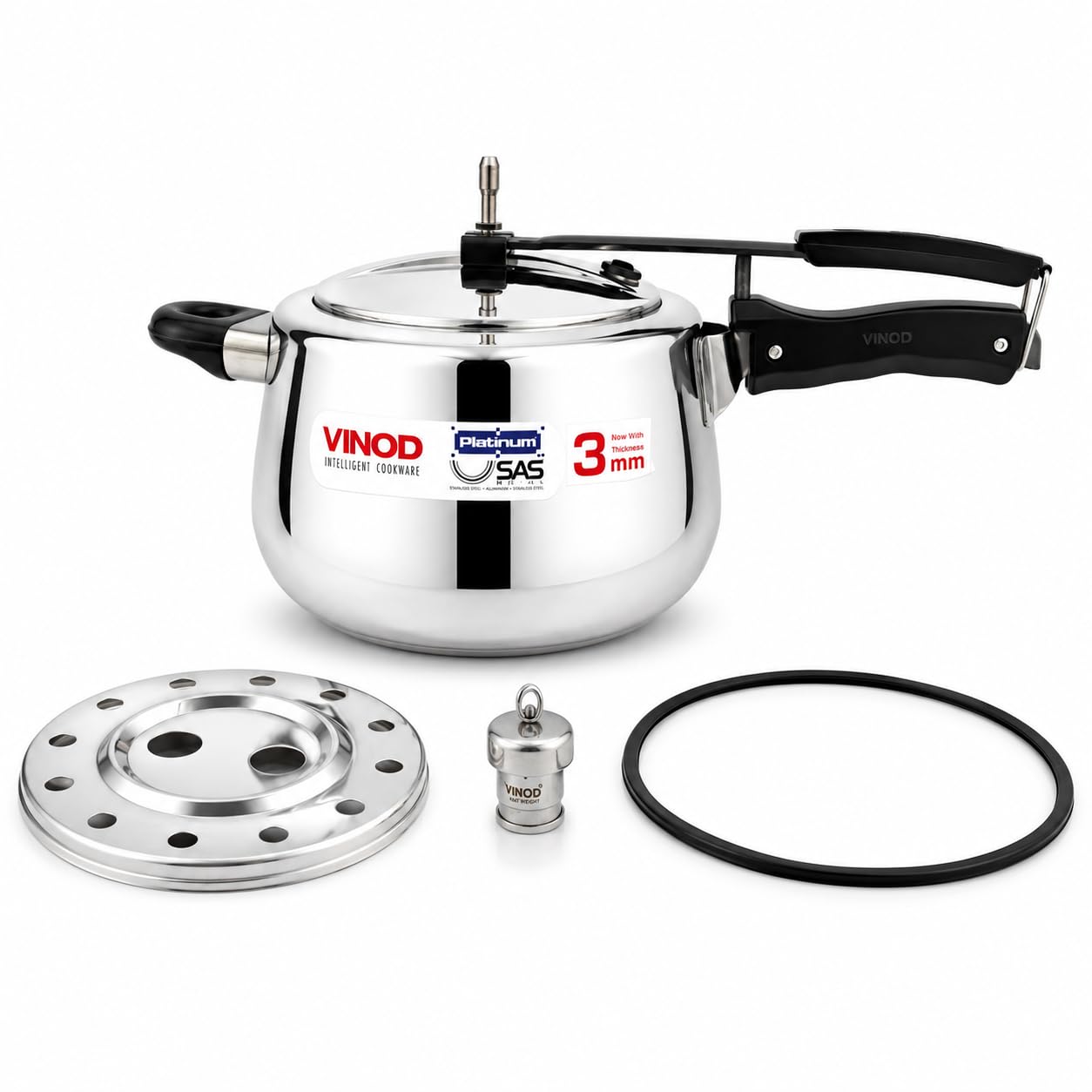 Vinod Platinum Triply with accessories