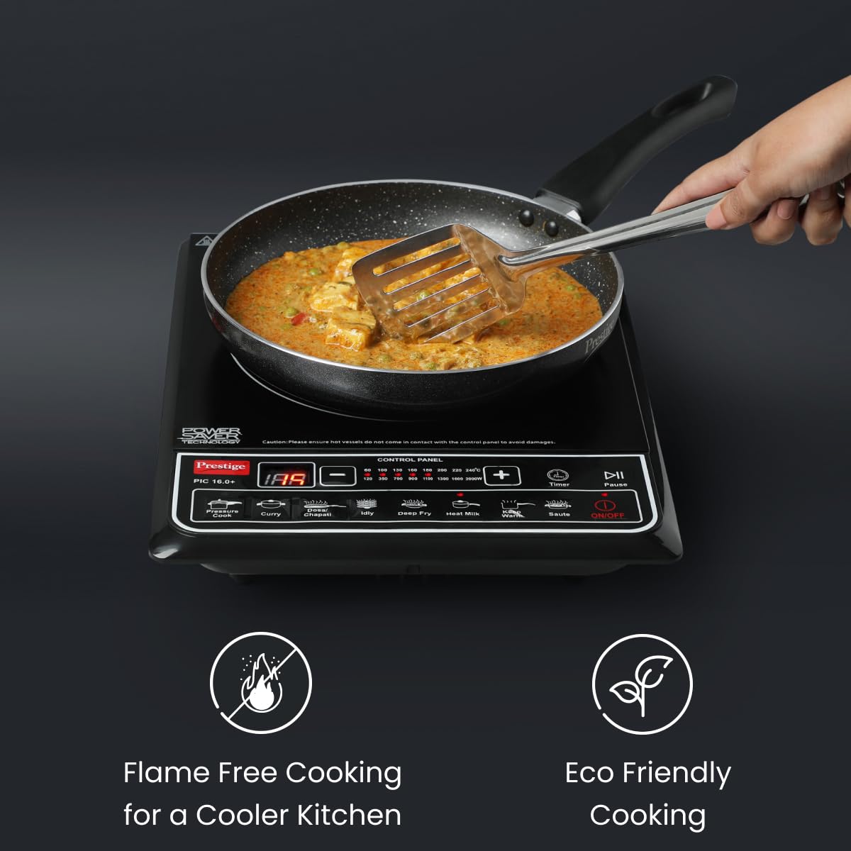 Prestige PIC 16.0 Plus Induction Cooktop, 2000W