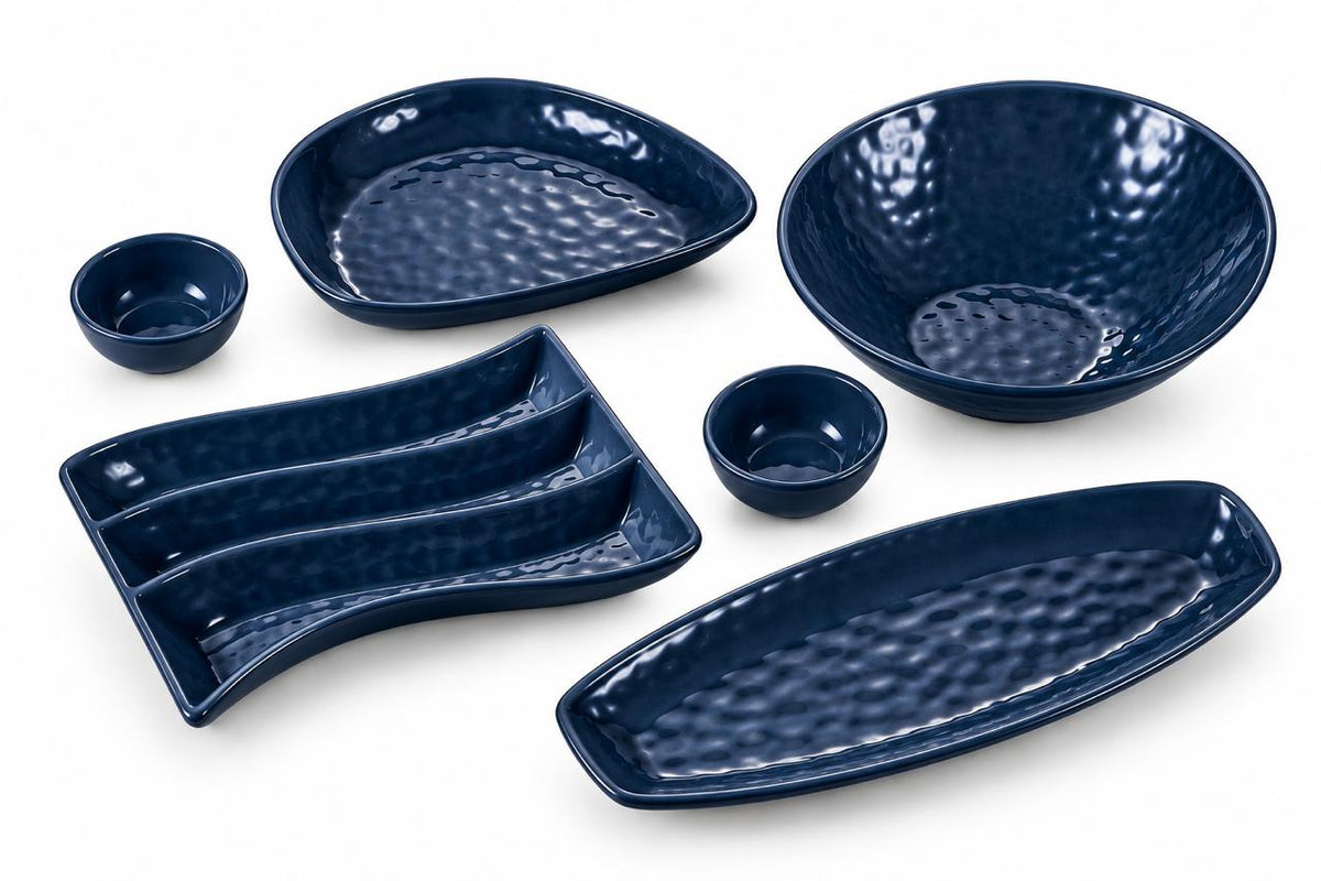 Addox Porcelain Serveware Platter Set of 6