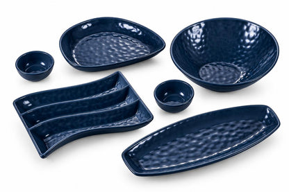 Addox Porcelain Serveware Platter Set of 6