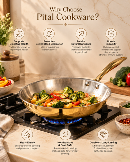 Brass (Pital) Fry Pan
