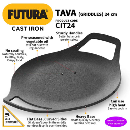 Hawkins Futura Cast Iron Tava