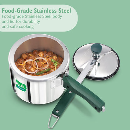 Hawkins Quik Stainless Steel Tall Pressure Cooker (QSP3T)