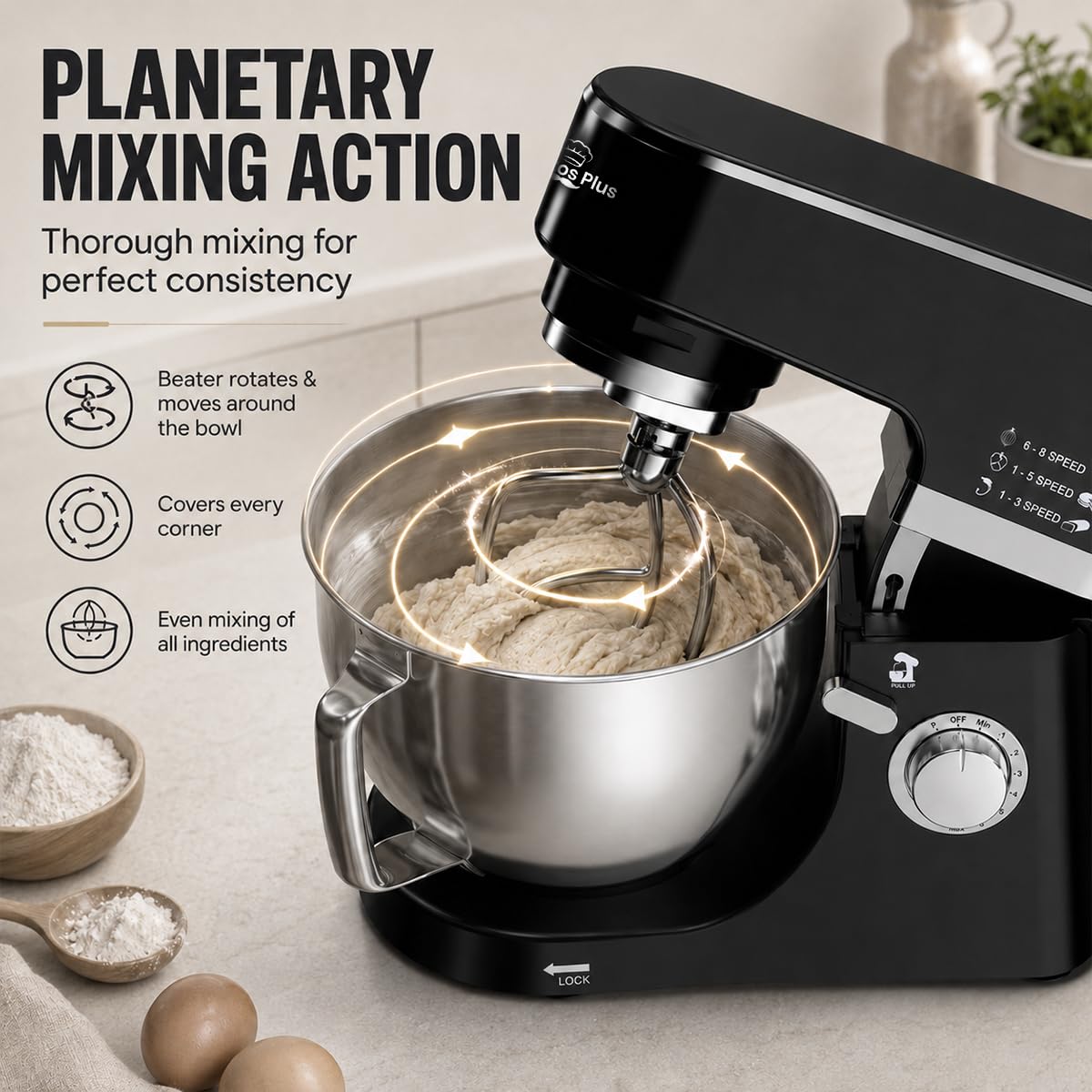 Inalsa Kratos Plus Stand Mixer