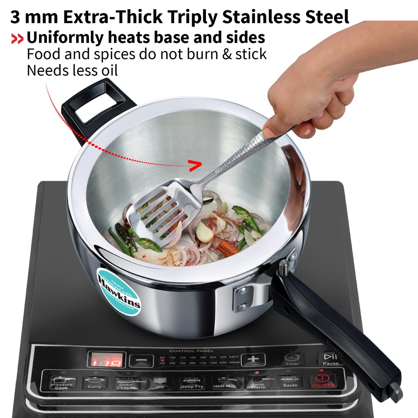 Hawkins Tri-Ply Pressure Cooker