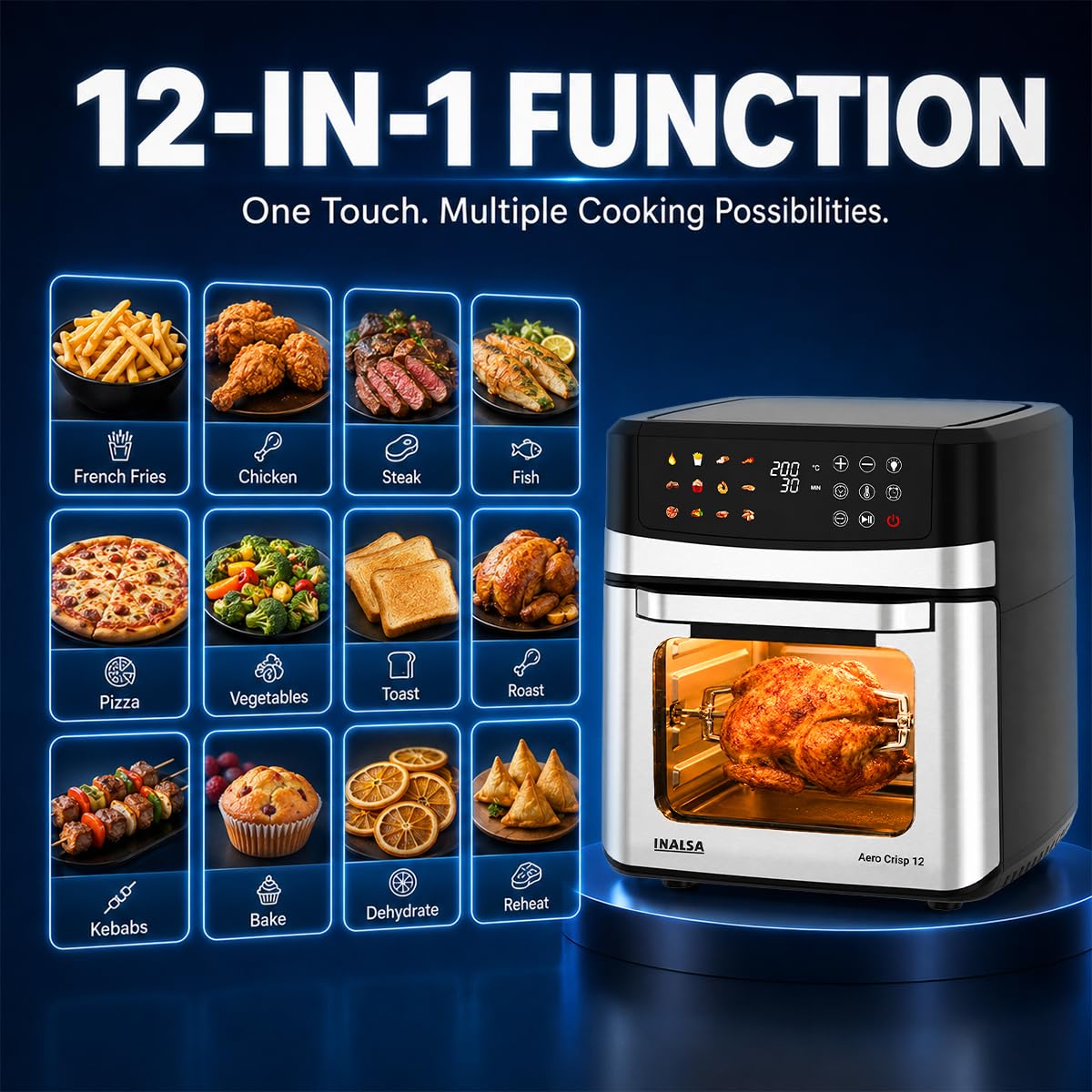 Inalsa Aero Crisp 12 Air Fryer Oven