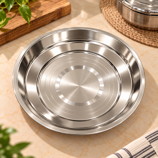 KHR Steel Round Plate, 10 inch