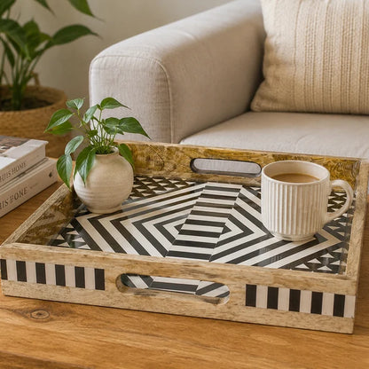 AAR Wooden Square Serving Tray